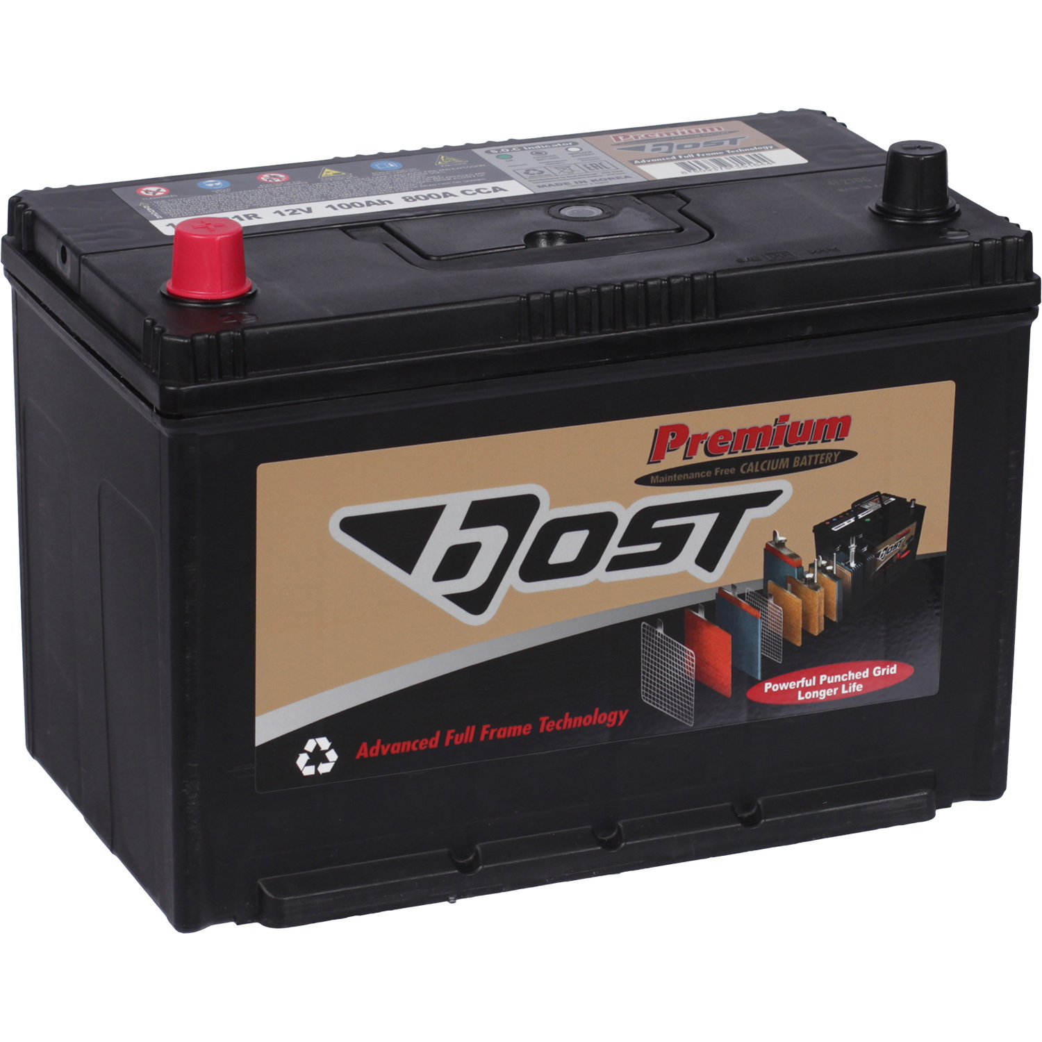 Bost Автомобильный аккумулятор Bost Premium 100 Ач прямая полярность D31R