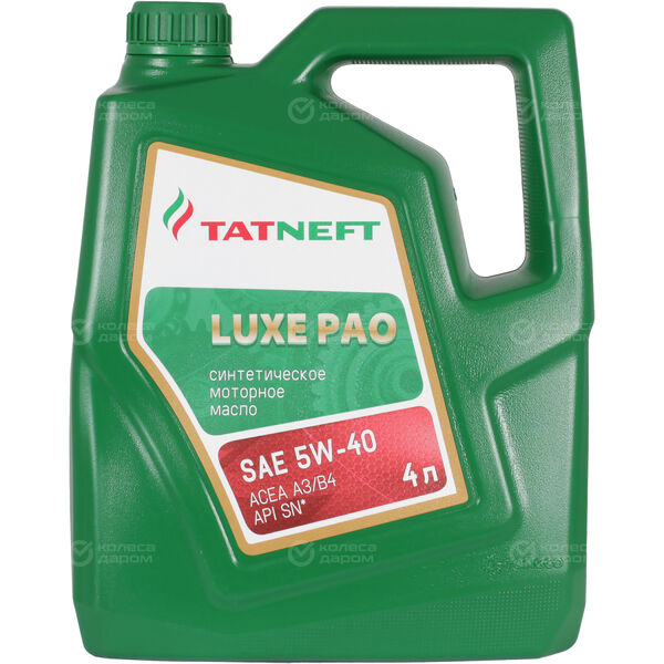 Моторное масло Татнефть LUXE PAO 5W-40, 4 л в Великих Луках