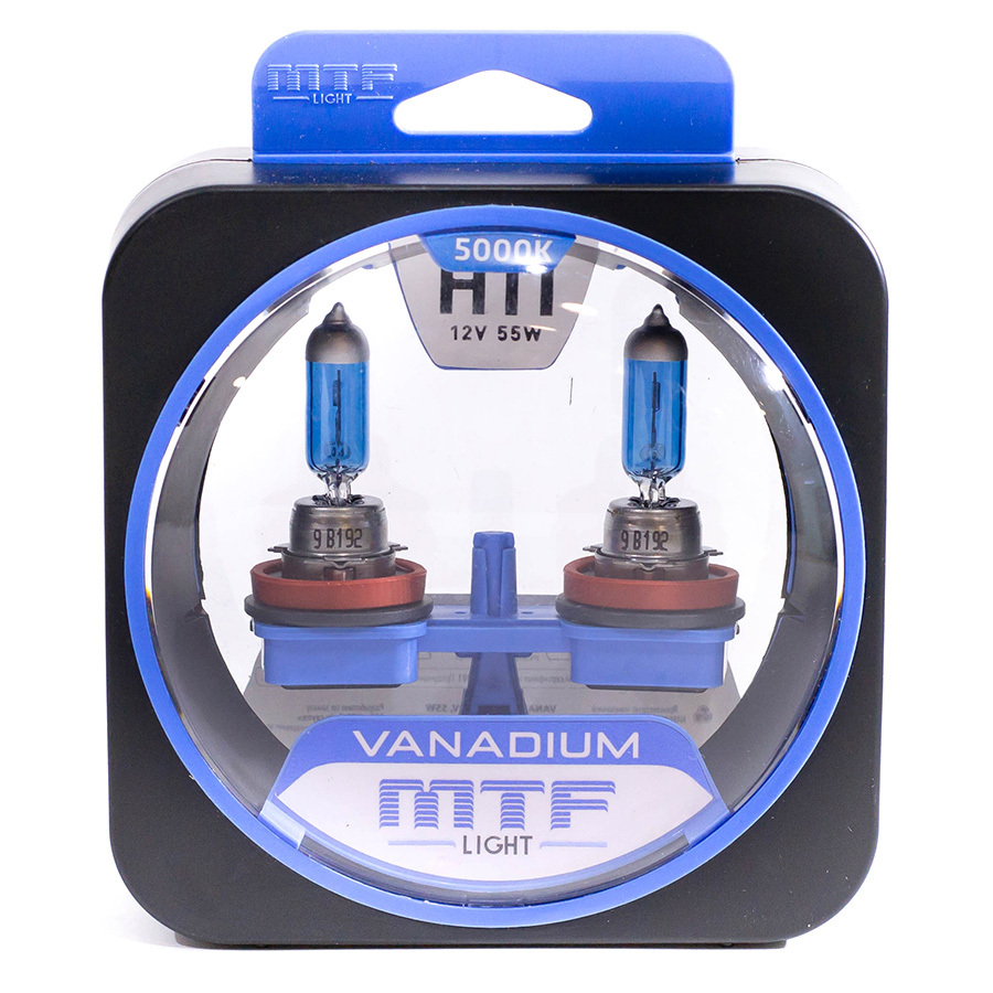 Автолампа MTF Лампа MTF Vanadium - H11-60/55 Вт-5000К, 2 шт.