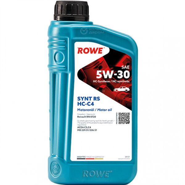Моторное масло ROWE HIGHTEC SYNT RS 5W-30, 1 л в Ирбите