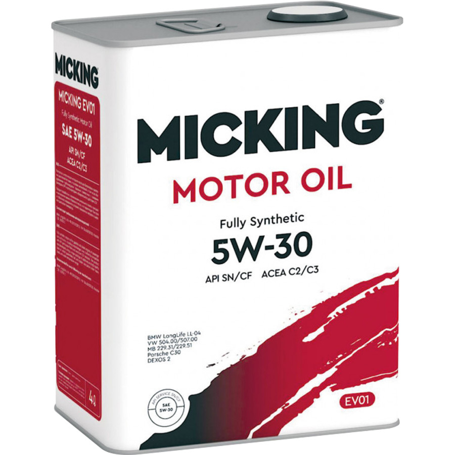 Micking Моторное масло Micking Evo1 5W-30, 4 л micking моторное масло micking evo2 5w 30 1 л