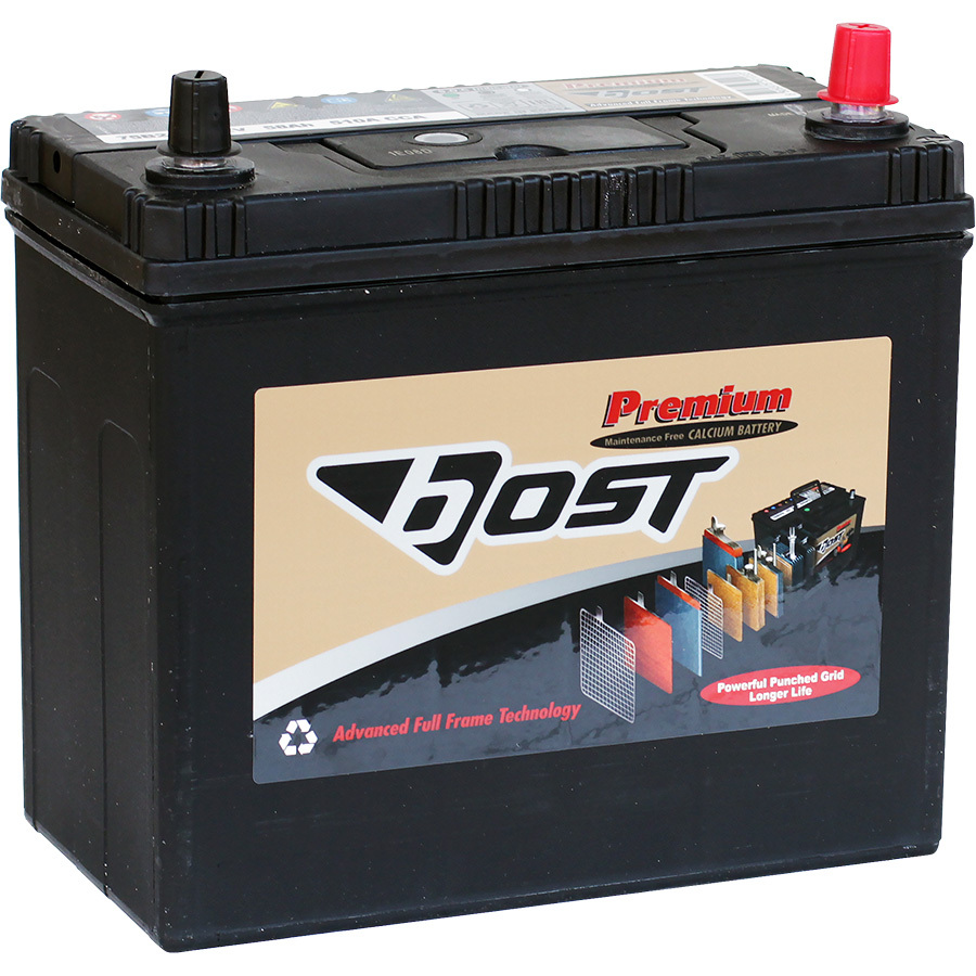 Bost Автомобильный аккумулятор Bost Premium 58 Ач обратная полярность B24L energizer автомобильный аккумулятор energizer 45 ач обратная полярность b24l