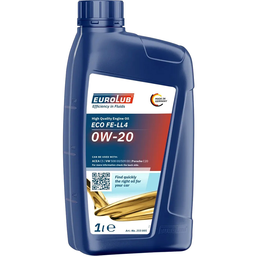 Моторное масло Eurolub Eco FE LL4 0W-20, 1 л