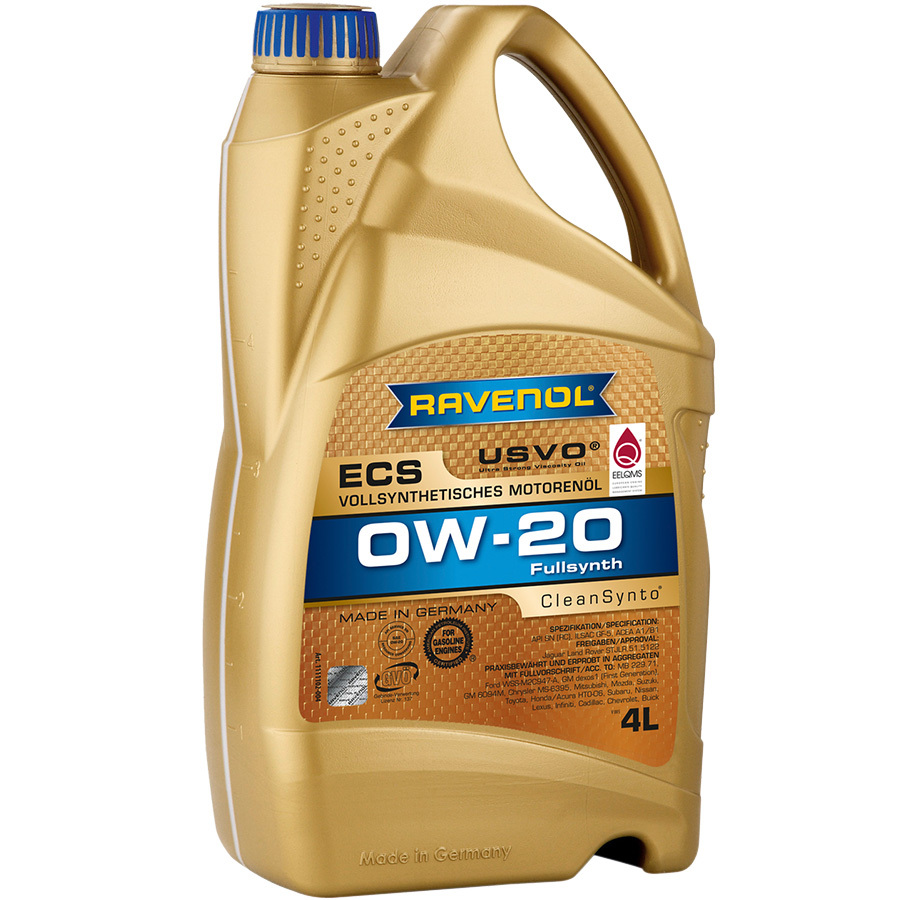 Моторное масло Ravenol Eco Synth ECS 0W-20, 4 л