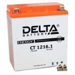 Мотоаккумулятор Delta 1216.1 AGM YTX16-BS 16Ач, прямая полярность