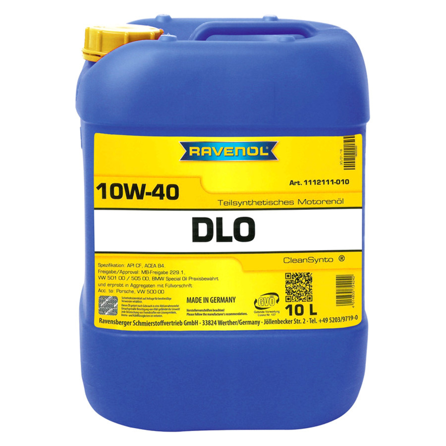 Моторное масло Ravenol DLO 10W-40, 10 л