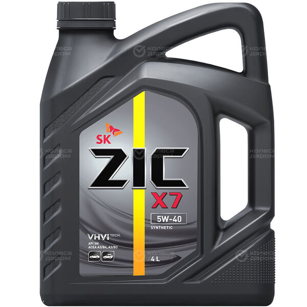 Моторное масло ZIC X7 5W-40, 4 л в Перми