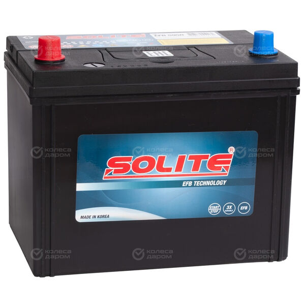 Автомобильный аккумулятор Solite EFB 80 Ач прямая полярность D23R в Златоусте