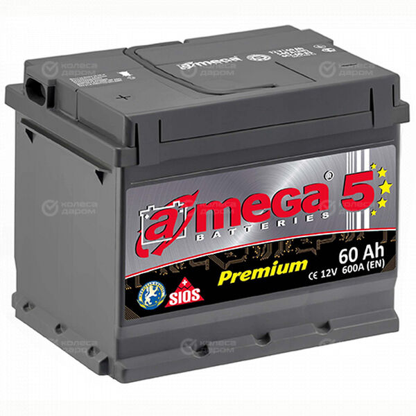 Автомобильный аккумулятор A-Mega Premium 60 Ач прямая полярность L2 в Нягани