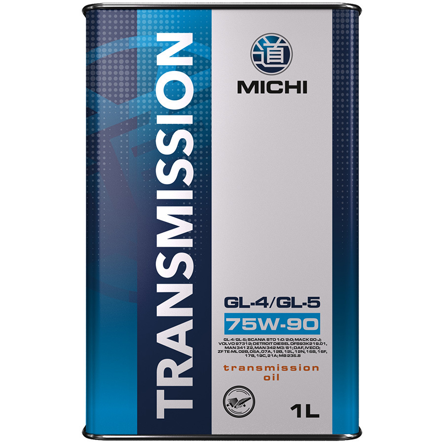 Трансмиссионное масло Michi Transmission GL-4/GL-5 75W-90, 1 л