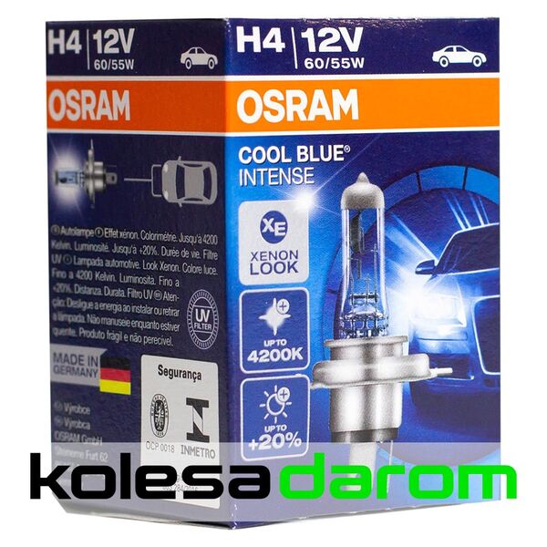 Лампа OSRAM Cool Blue Intense - H4-55 Вт-4200К, 1 шт. в Москве