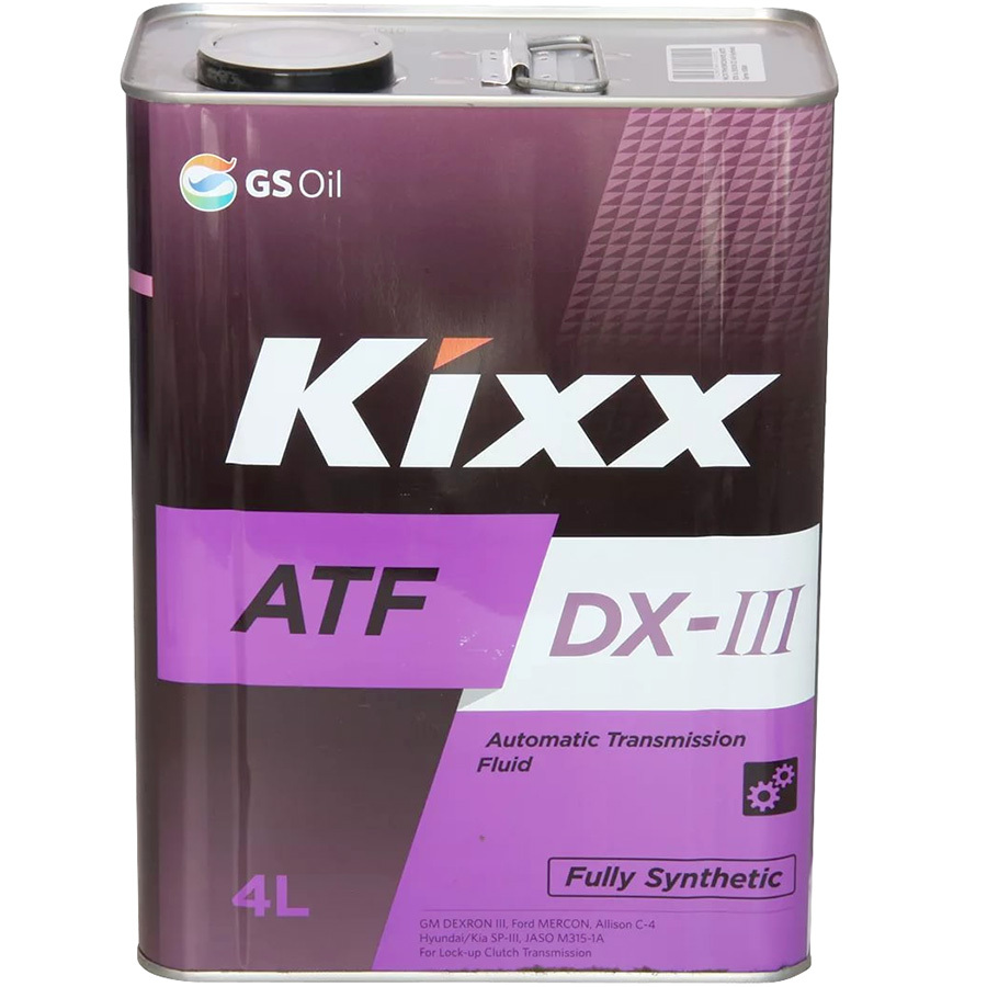 Kixx Трансмиссионное масло Kixx Dexron III ATF, 4 л трансмиссионное масло rolf atf iii d dexron 4 л