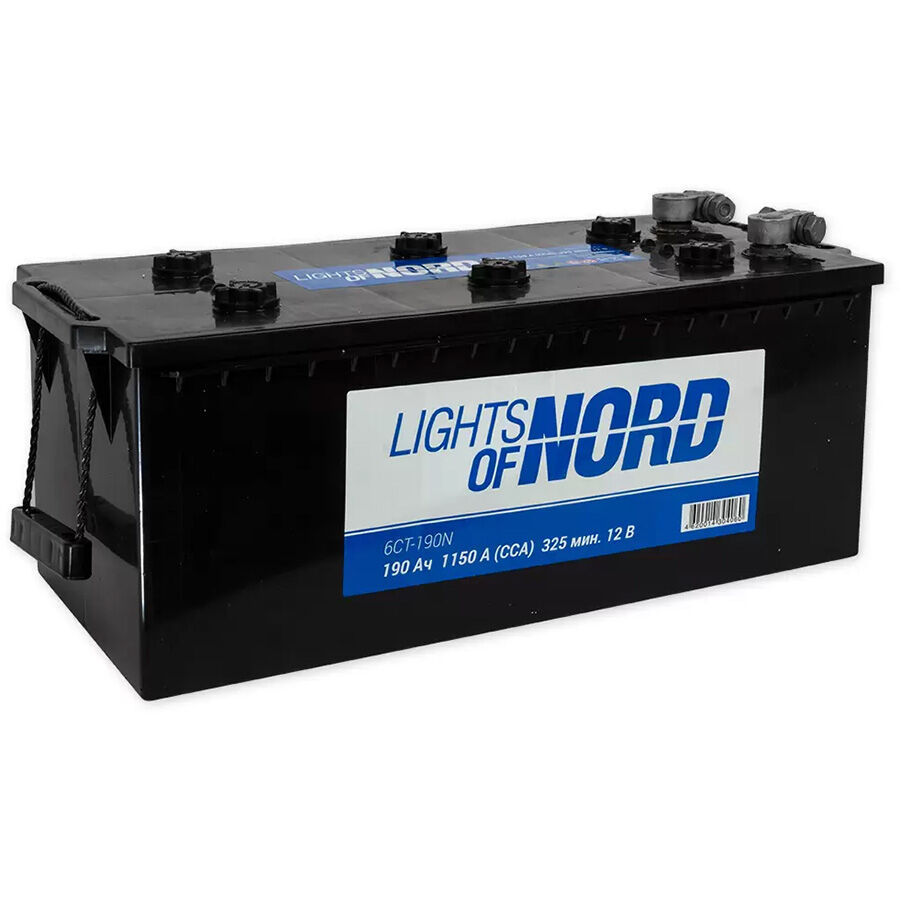 Грузовой аккумулятор Lights of Nord 190Aч о/п Ca+ конус
