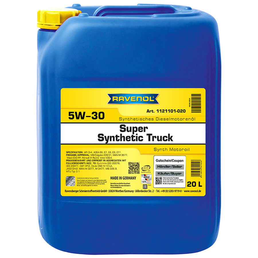 Масло моторное Ravenol Super Synthetic Truck 5W-30 20л