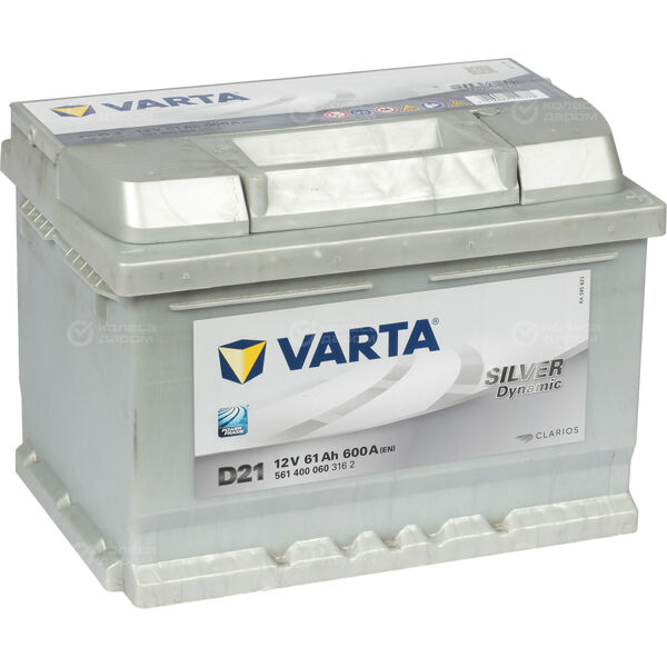 Автомобильный аккумулятор Varta Silver Dynamic 561 400 060 61 Ач обратная полярность LB2 в Омске