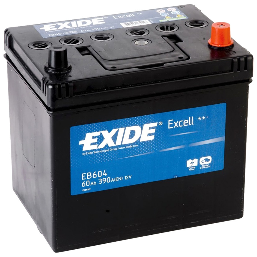 Автомобильный аккумулятор Exide EXCELL 60 Ач обратная полярность D23L