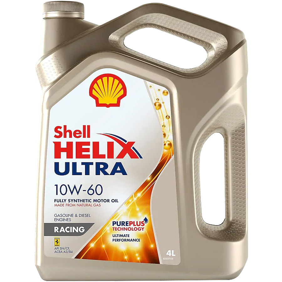 Shell Моторное масло Shell Helix Ultra Racing 10W-60, 4 л