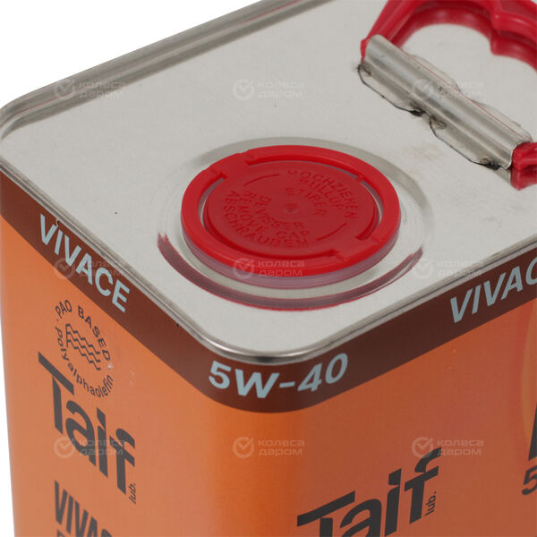 Моторное масло Taif VIVACE 5W-40, 4 л в Зиме