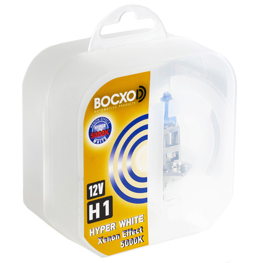 Автолампа BocxoD Лампа BocxoD Hyper White - H1-55 Вт-5000К, 2 шт. автолампа bocxod лампа bocxod hyper white h27 1 27 вт 5000к 2 шт