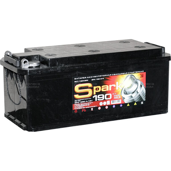 Грузовой аккумулятор SPARK 190Ач о/п болт в Сибае