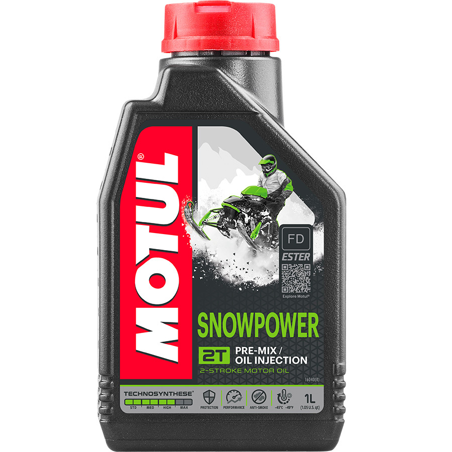 Масло 2-х тактное Motul Snowpower 2T 1л Вид №1