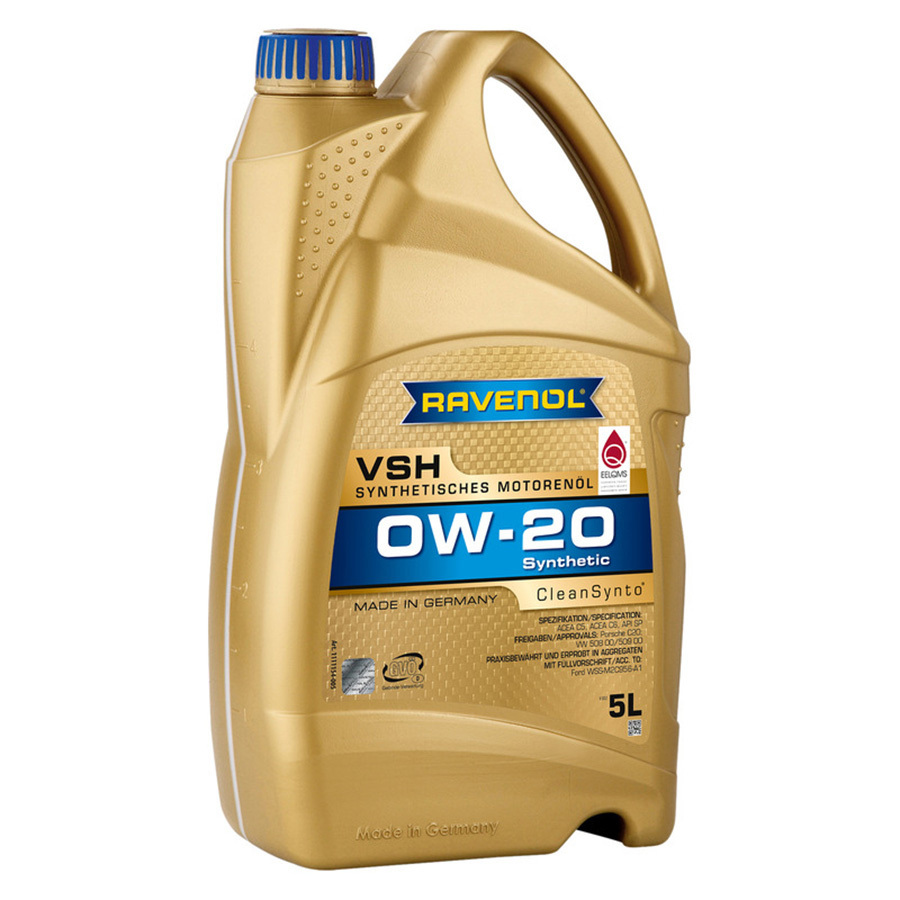 Моторное масло Ravenol VSH 0W-20, 5 л
