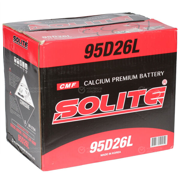 Автомобильный аккумулятор Solite 85 Ач обратная полярность D26L в Миассе