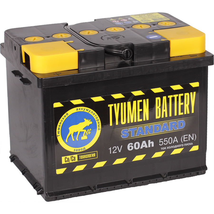 цена Tyumen Battery Автомобильный аккумулятор Tyumen Battery Standard 60 Ач прямая полярность L2