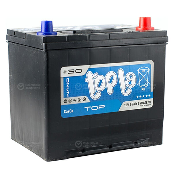 Автомобильный аккумулятор Topla Asia Top JIS 65 Ач обратная полярность D23L в Тобольске