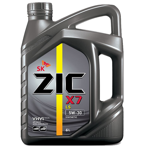 ZIC Моторное масло ZIC X7 LS 5W-30, 6 л