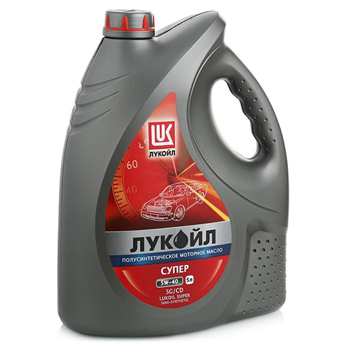 цена Lukoil Моторное масло Lukoil Супер 5W-40, 5 л