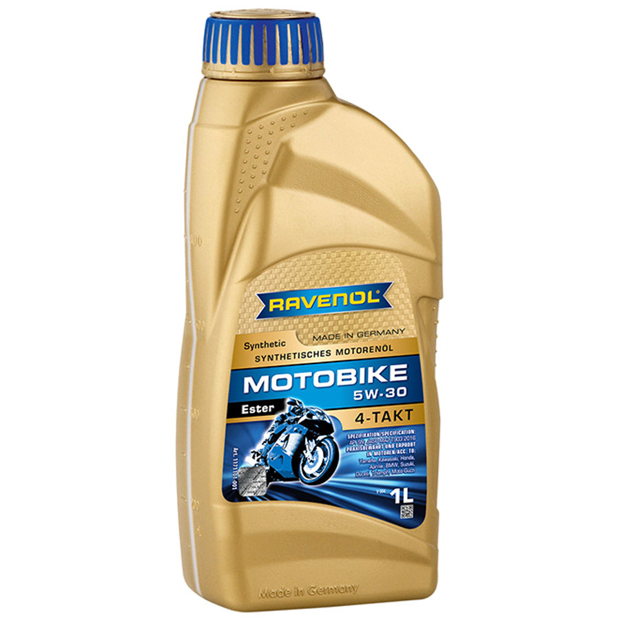 Масло 4-х тактное Ravenol Motobike 4-T Ester 5W-30 1л