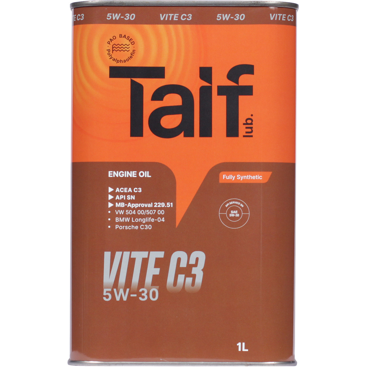 цена Taif Моторное масло Taif VITE C3 5W-30, 1 л