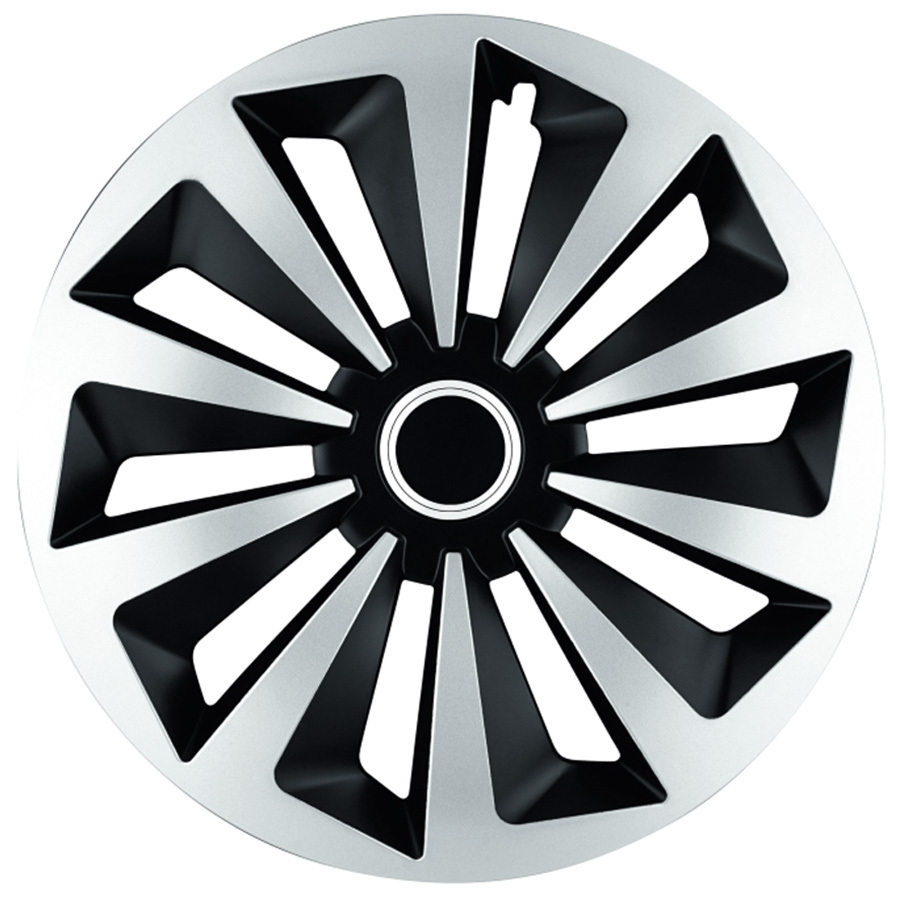 Jestic Колпаки колесные Jestic Fox Ring Mix 16" серебристо-черный 4шт