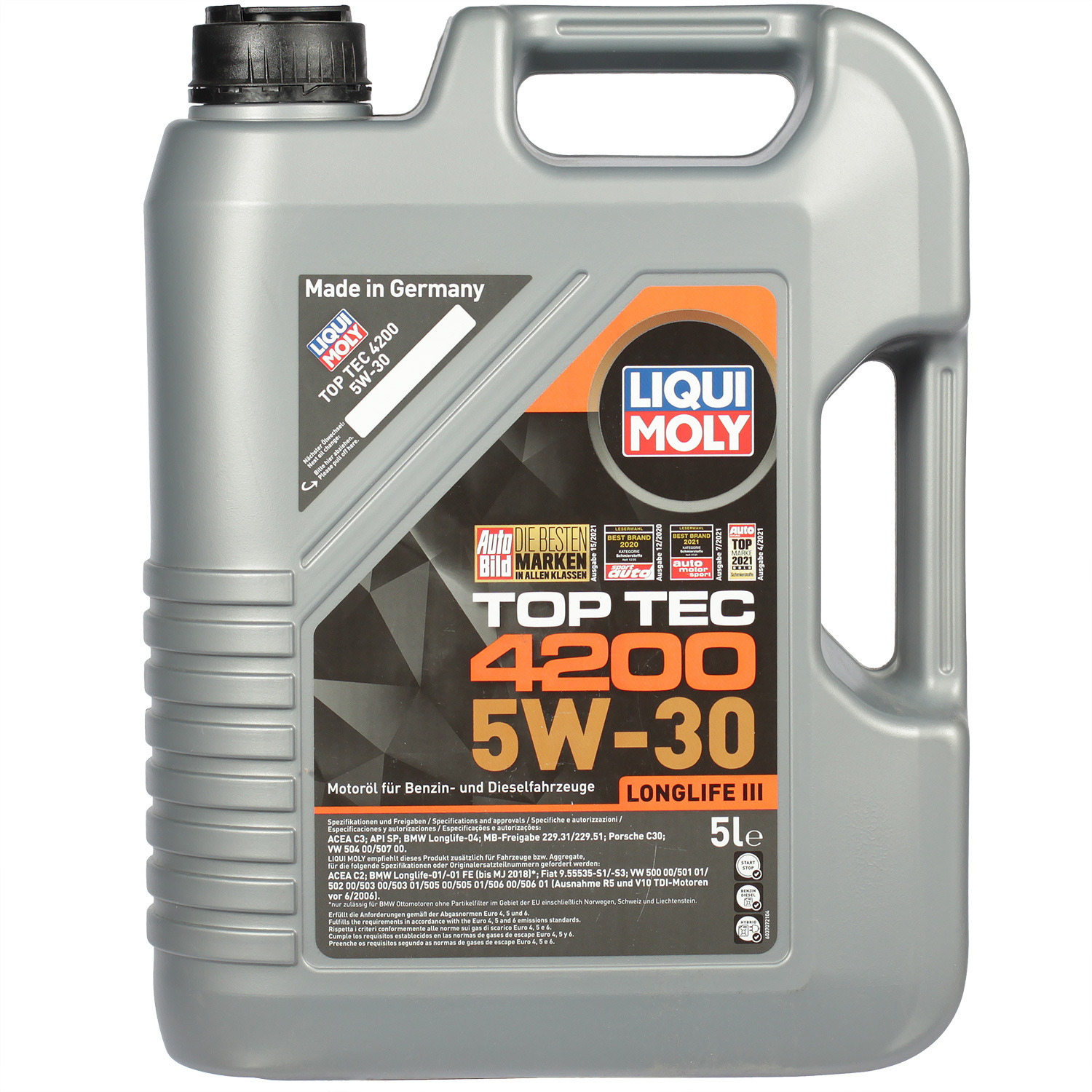 Liqui Moly Моторное масло Liqui Moly Top Tec 4200 5W-30, 5 л