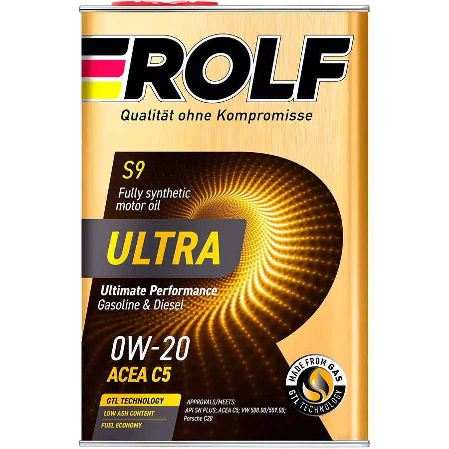 Rolf Моторное масло Rolf Ultra 0W-20, 4 л