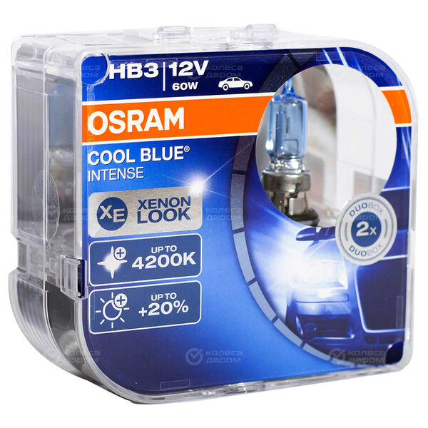 Лампа OSRAM Cool Blue Intense+20 - HB3-65 Вт-4200К, 2 шт. в Тамбове