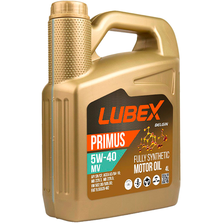 Моторное масло Lubex Primus 5W-40, 4 л