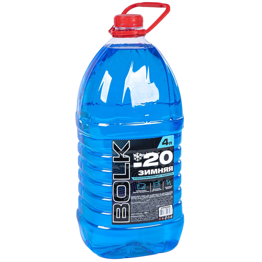 Все для зимы Bolk Жидкость стеклоомывающая Bolk зимняя -20 готовая 4 л (art. BTF103002)