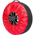 Чехлы для колес AutoFlex размером от R15-20 черный/красный (80401) 4шт.