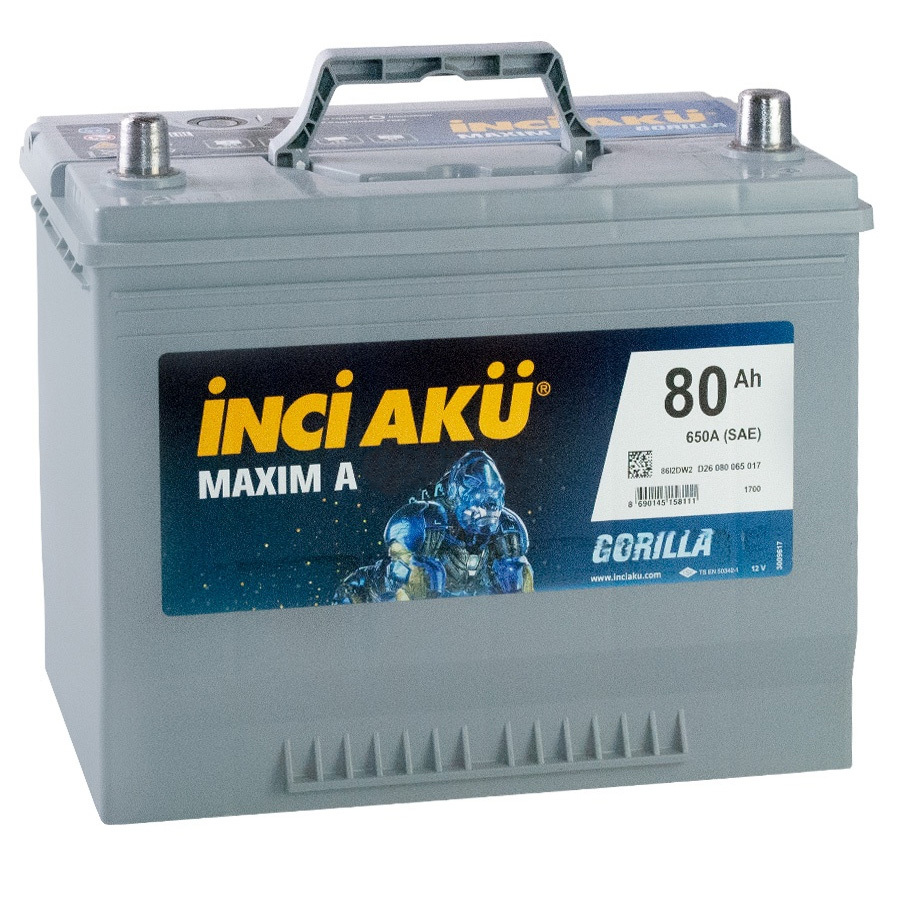 Inci Aku Автомобильный аккумулятор Inci Aku Maxim A 80 Ач прямая полярность D26R