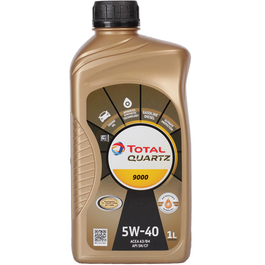 Моторное масло Total Quartz 9000 5W-40, 1 л