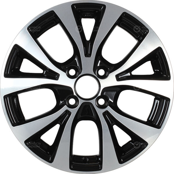 Колесный диск СКАД KL-262 Hyundai Solaris  6xR15 4x100 ET48 DIA54.1 черный глянцевый с полированной лицевой поверхностью в Тюмени