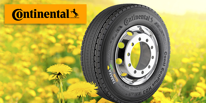 Компания «Continental» внедряет инновационные материалы в производство грузовых шин