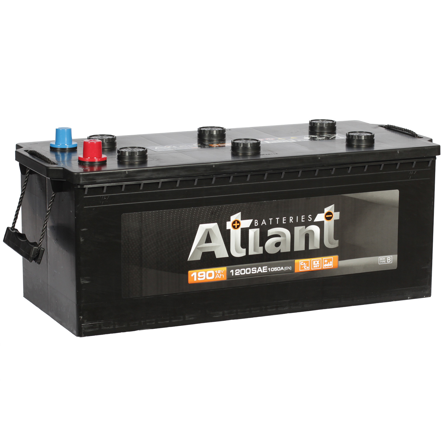 Atlant Грузовой аккумулятор Atlant Black 190Ач п/п конус atlas грузовой аккумулятор atlas 105 ач п п mf31 1000 конус