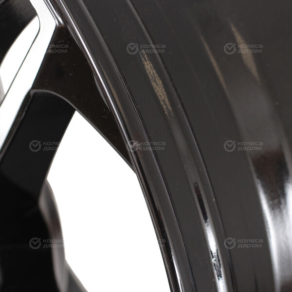 Колесный диск СКАД Турин  7xR17 5x108 ET50 DIA63.35 (уценка) черный глянцевый с полированной лицевой поверхностью в Троицке
