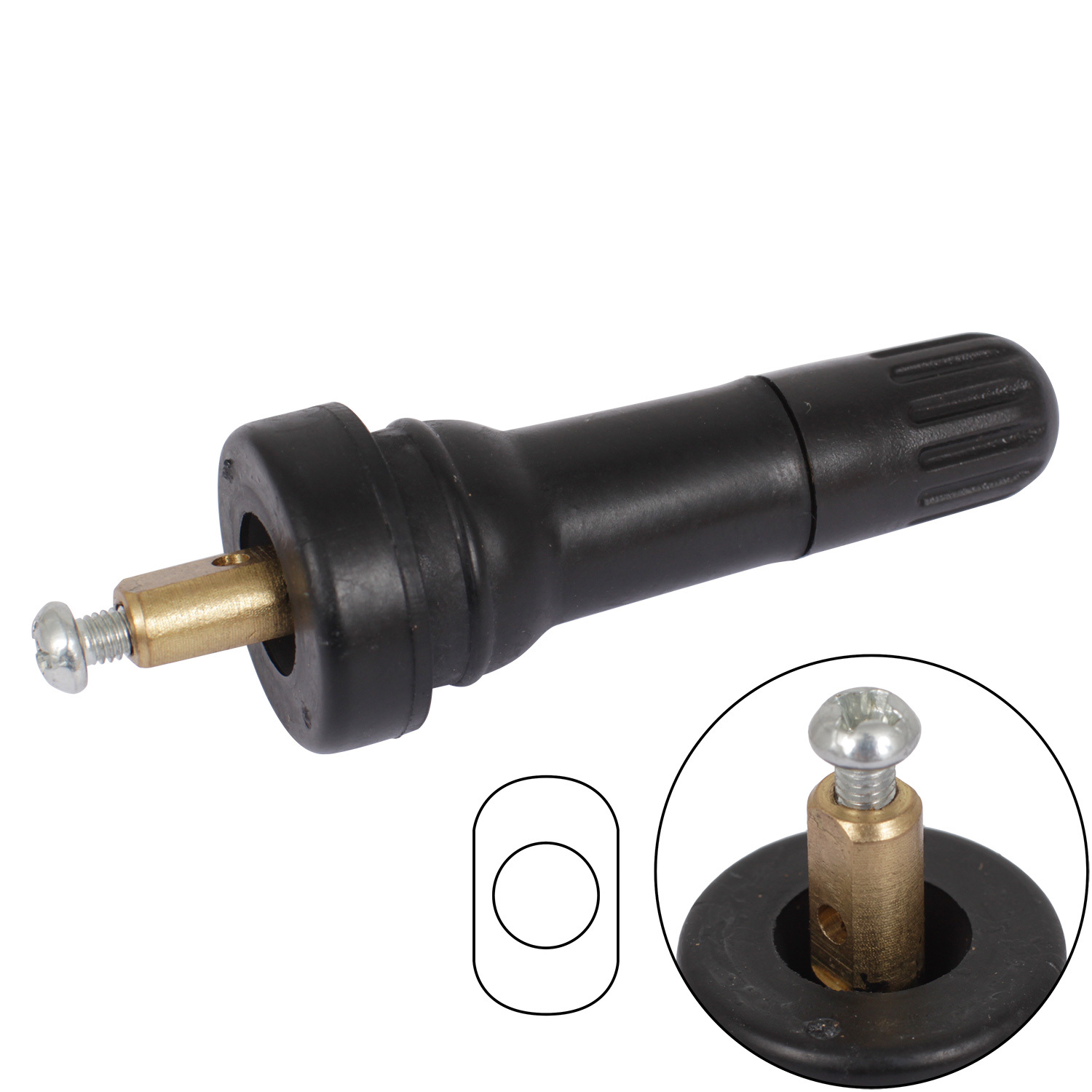 Датчики давления KDW Вентиль датчика давления в шинах резиновый KDW-V01