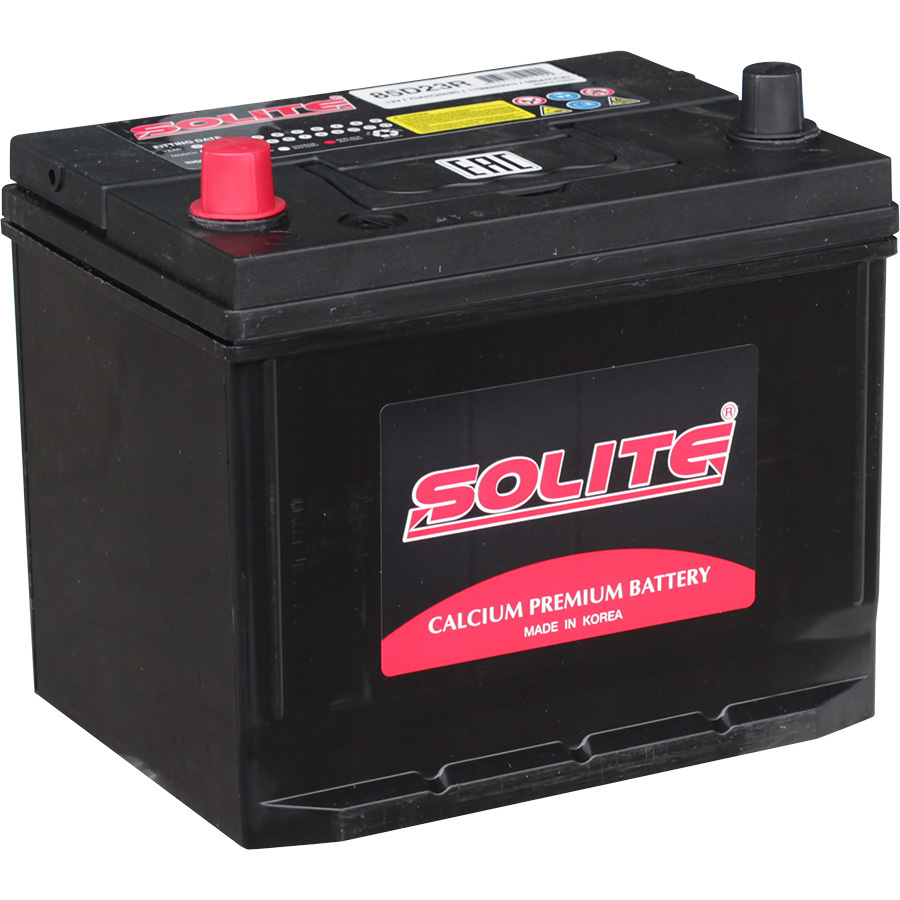 Solite Автомобильный аккумулятор Solite Asia 70 Ач прямая полярность D23R solite автомобильный аккумулятор solite 95 ач прямая полярность d26r