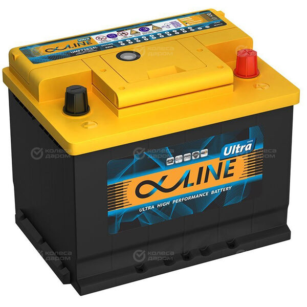 Автомобильный аккумулятор Alphaline Ultra 62 Ач обратная полярность LB2 в Твери