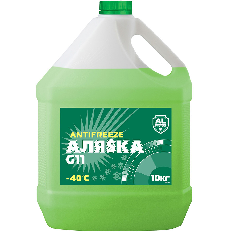 Антифриз Готовый Аляска G11 Зелёный 10 л.
